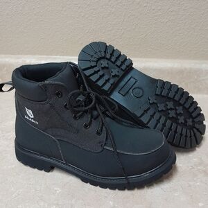 Suadex Black Steel Toe Safety  Boots Size:Men 7.5,Women Size:9 Suadex